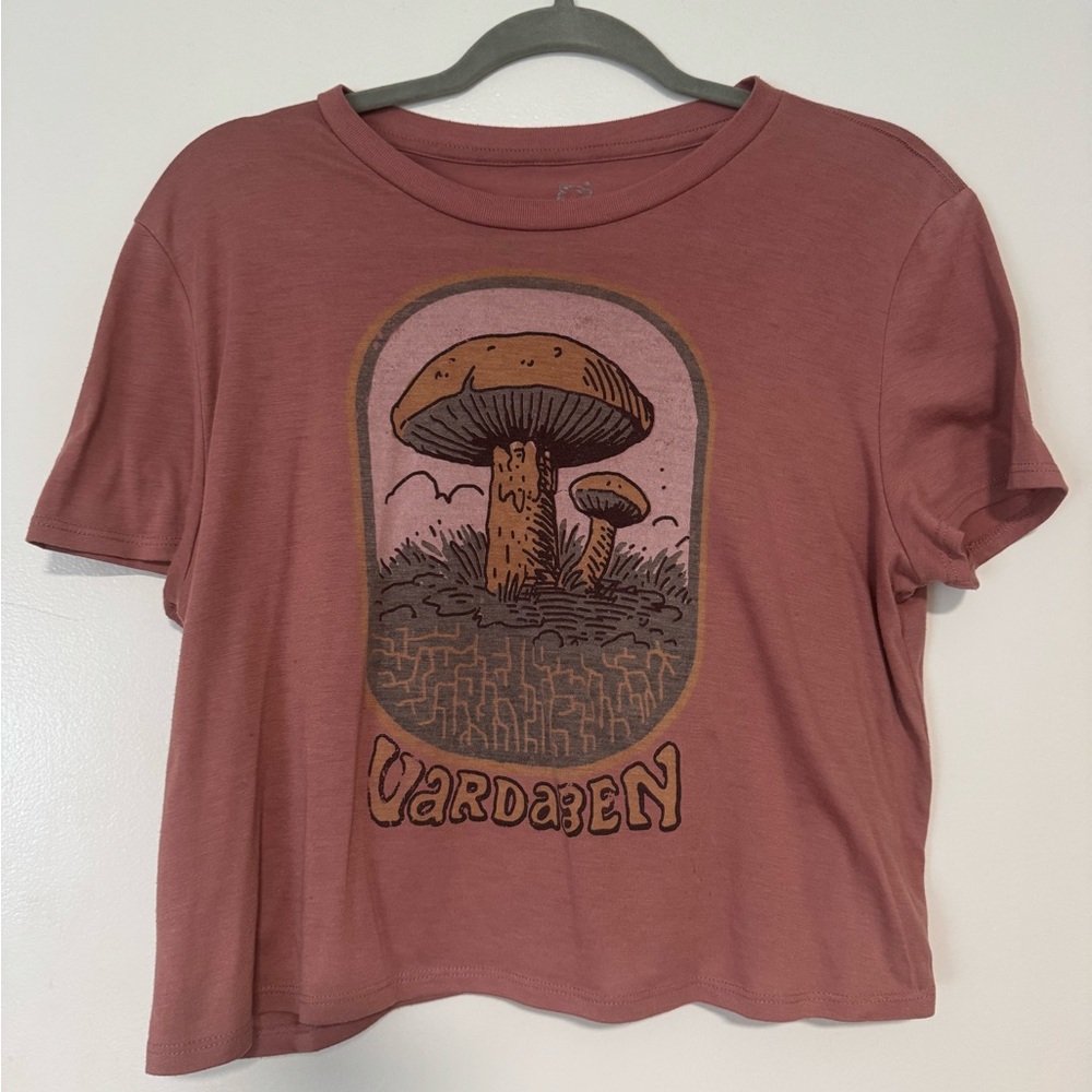 Women’s Mushroom Graphic T-Shirt Garden Boho Cottagecore Short Sleeve